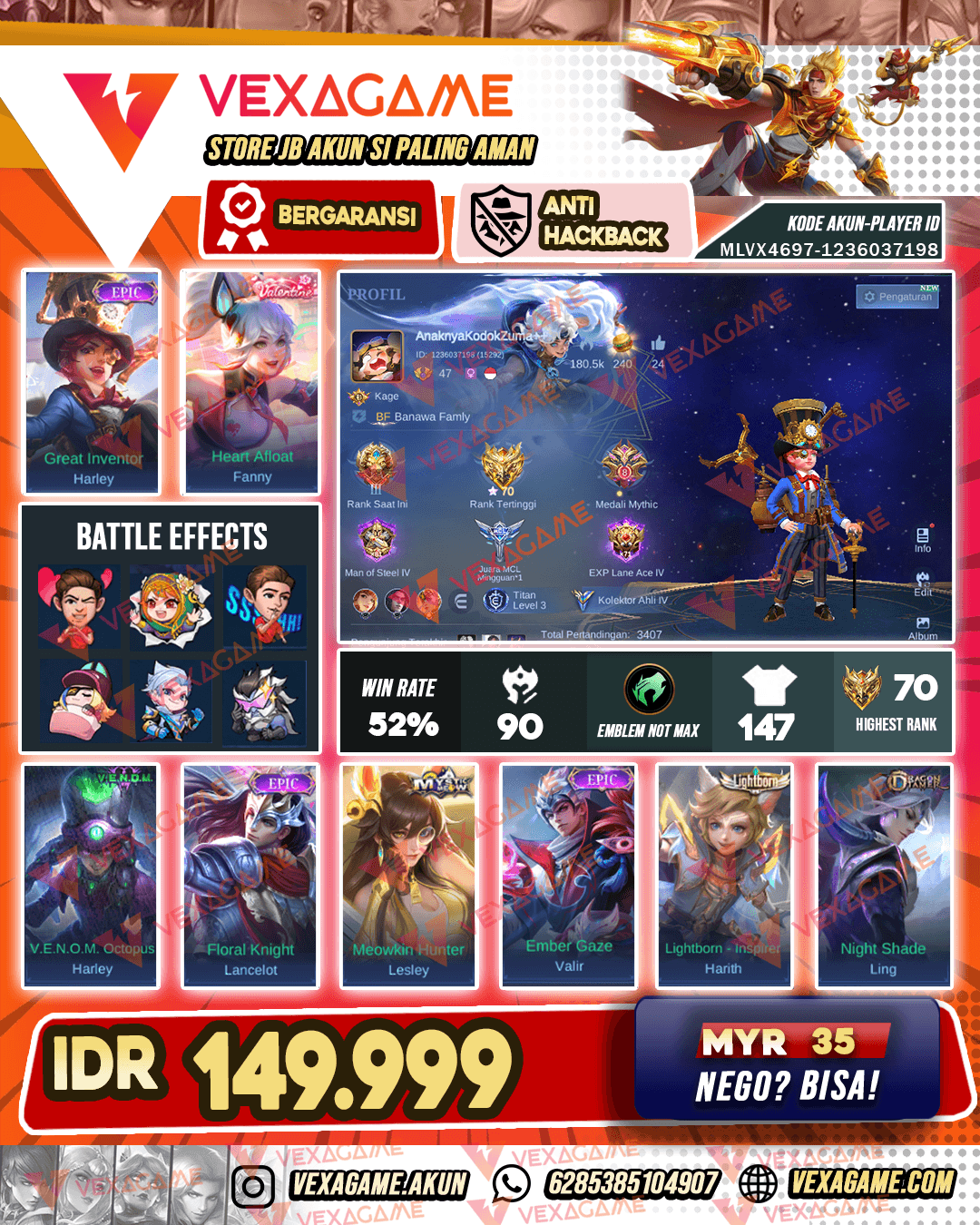 Harley Epic X Fanny Valentine