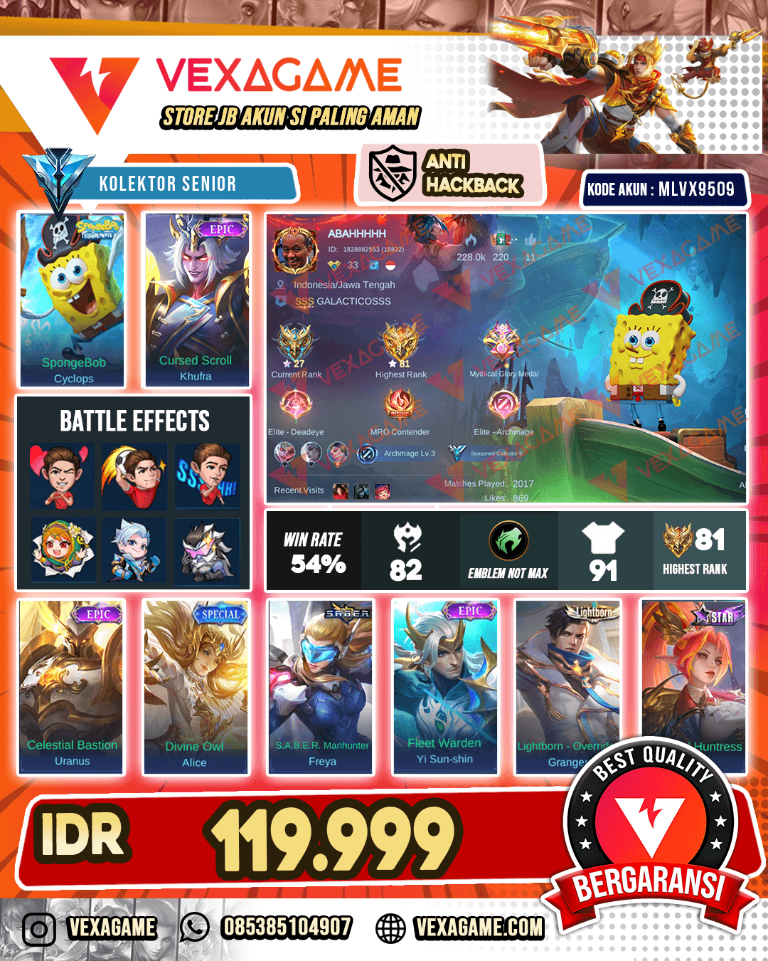 Cyclop Spongebob |  Khufra Epic
