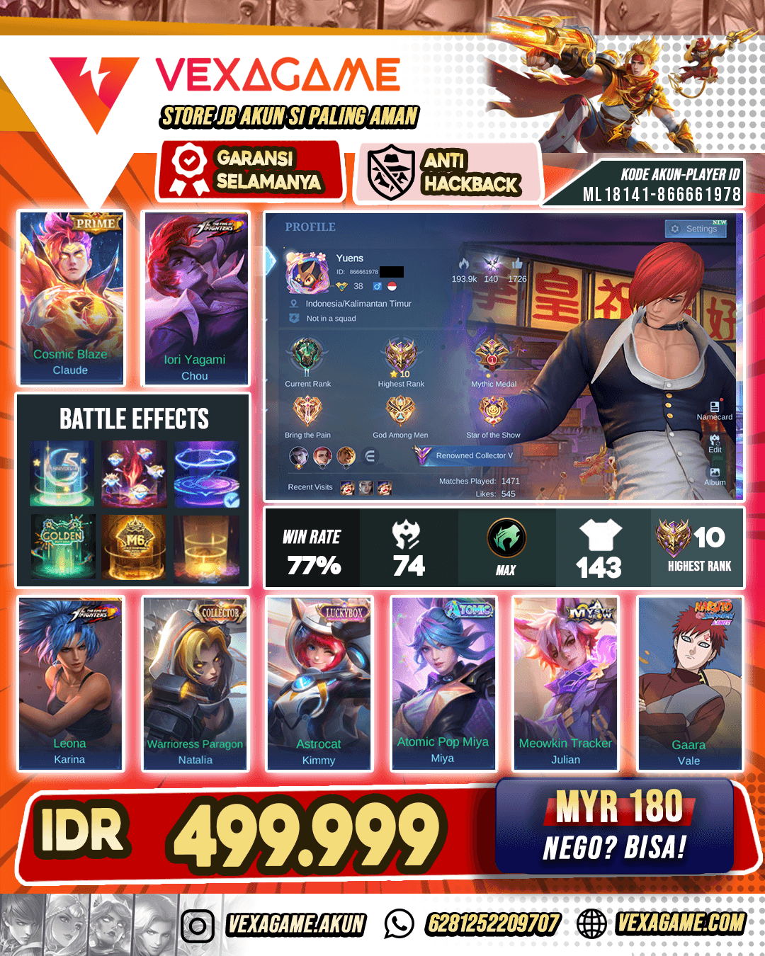 Chou KOF | Recall Tas Tas | WR Cakep
