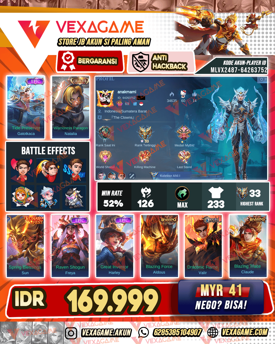 Gatotkaca Epic | Emblem MAX