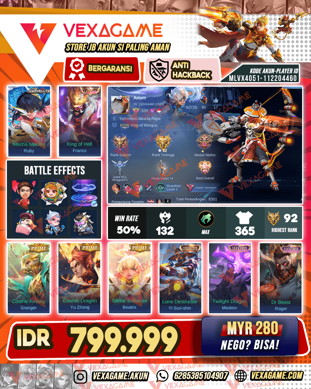 YSS CC | Franco Legend | Ruby Asphirant | Tas  - Tas ON