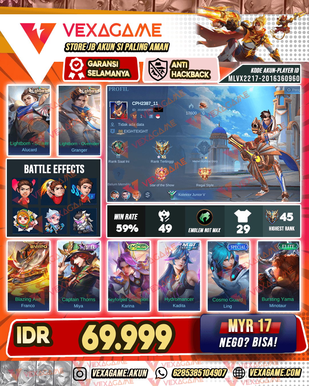 Akun Murah Harga Pelajar