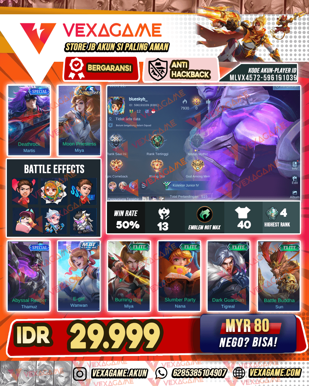 Akun Murah Banget
