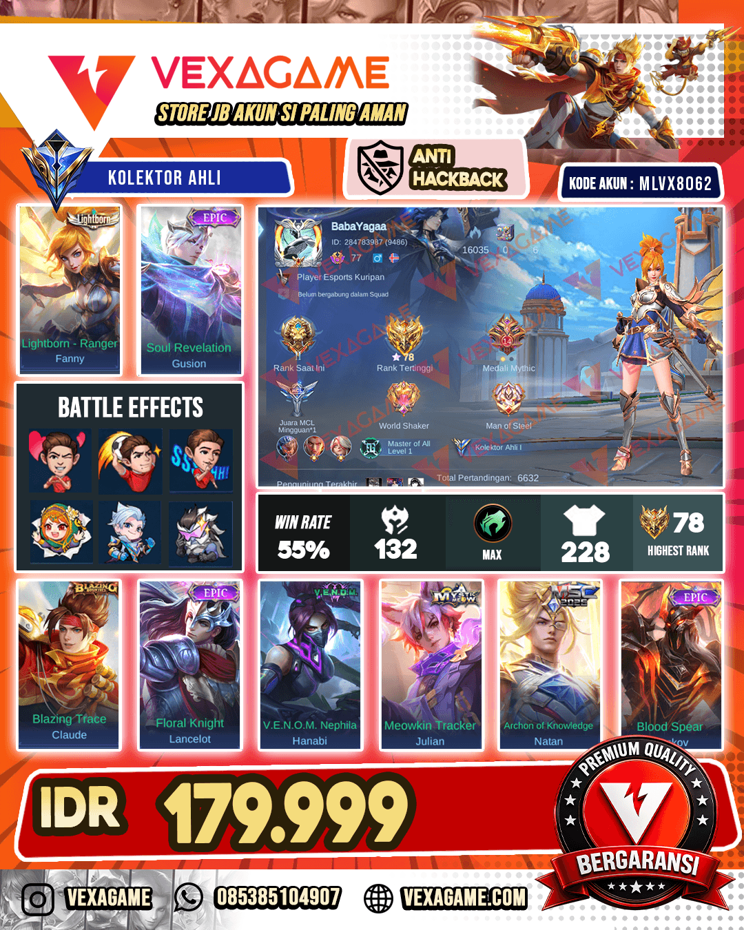 Fanny Lightborn X Gusion Epic