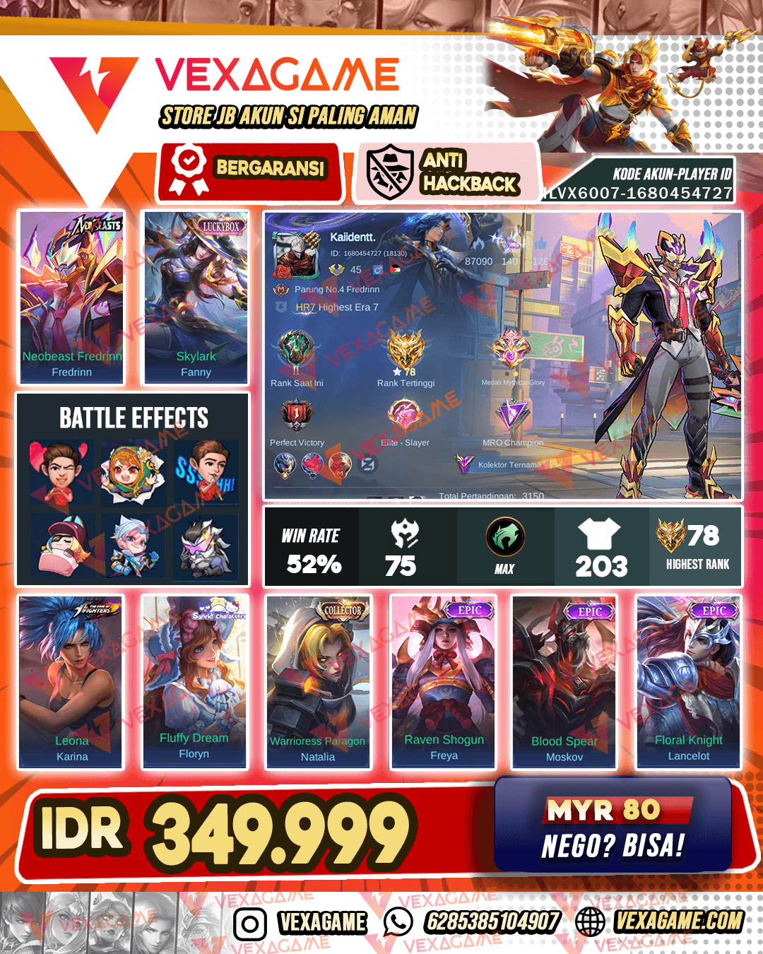 Fredrin Neobeast | Fanny Luckybox | Emblem Max