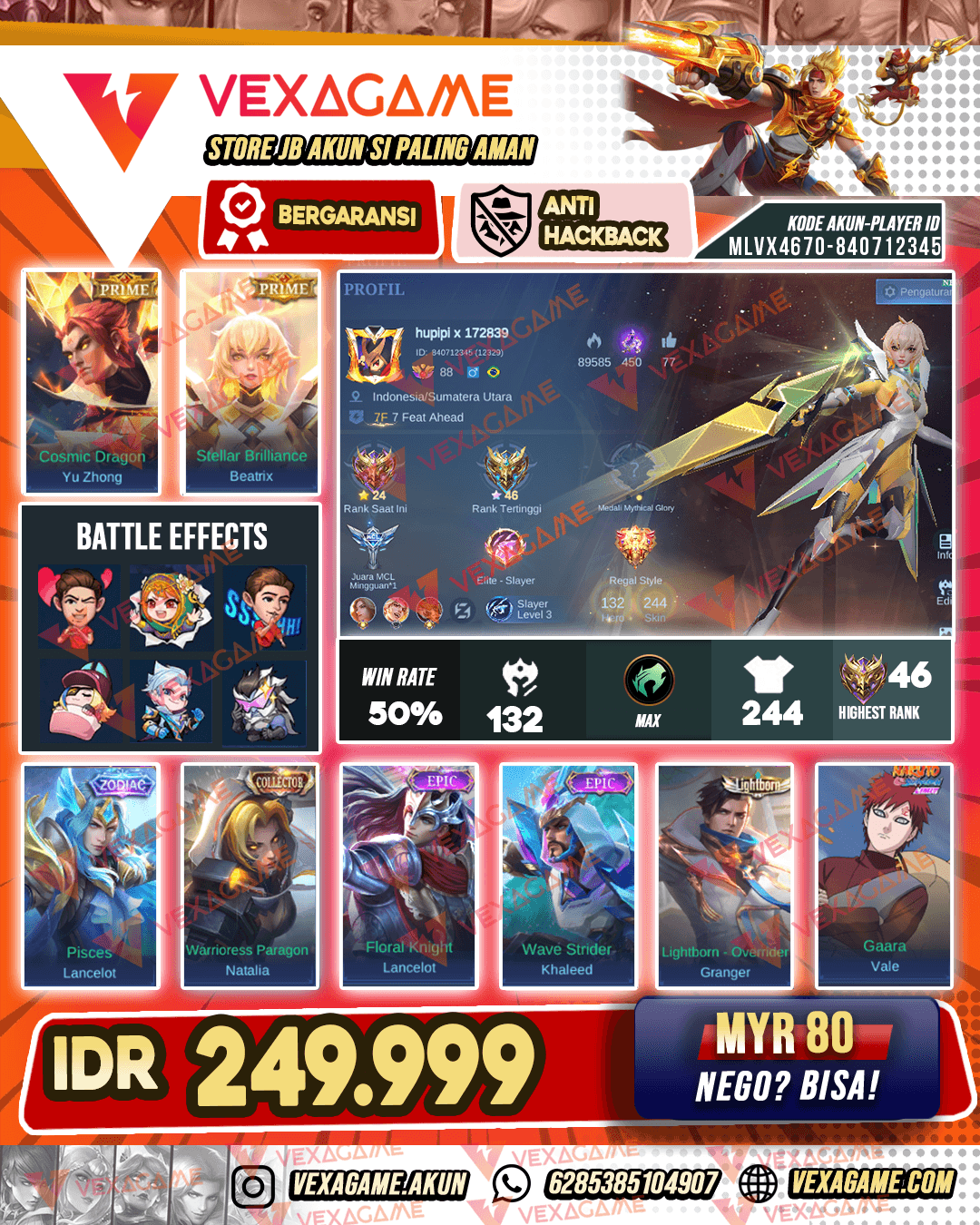 Yu Zhong Prime X Beatrix Prime | Emblem MAX & Hero MAX