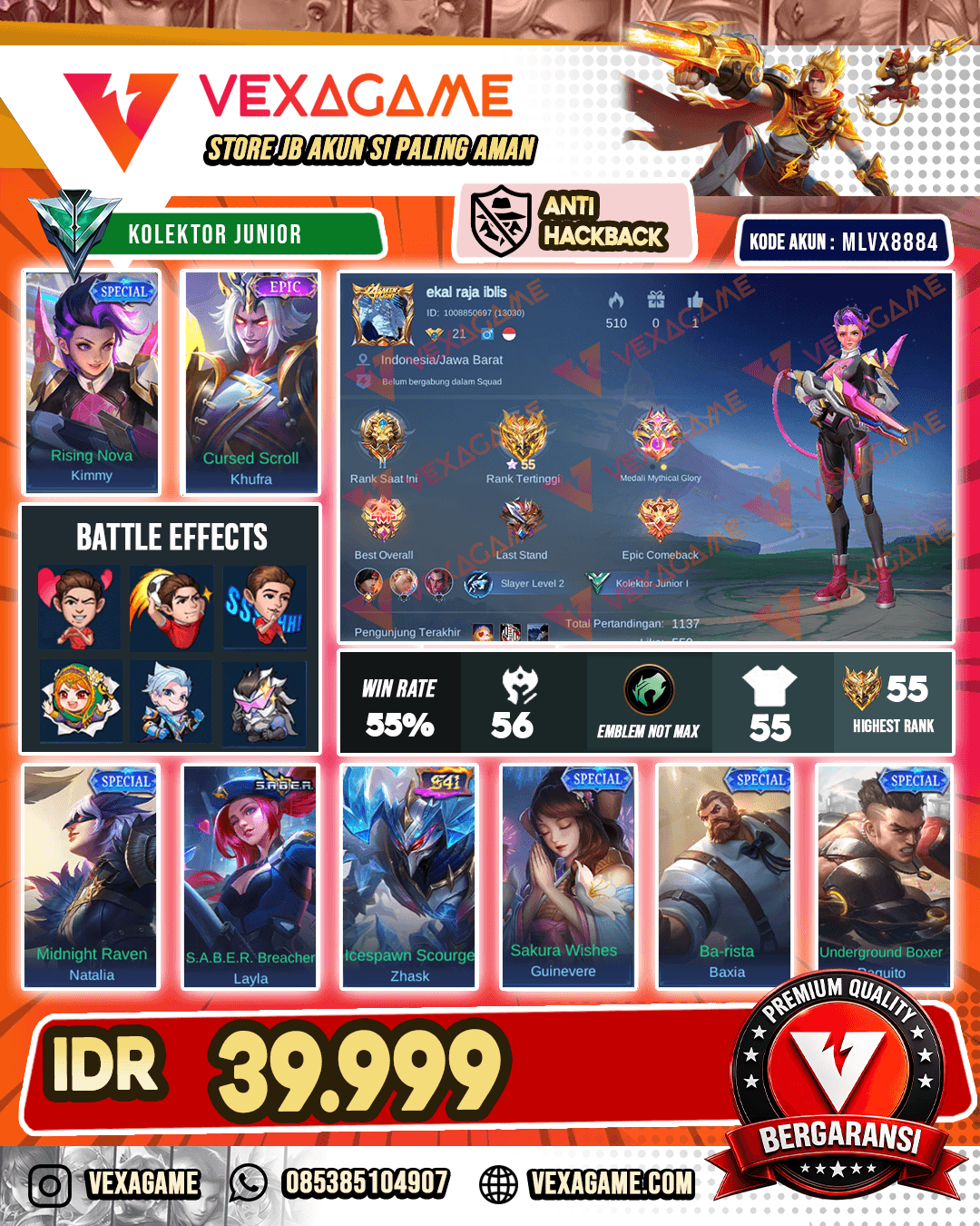 Akun Murah Harga Pelajar