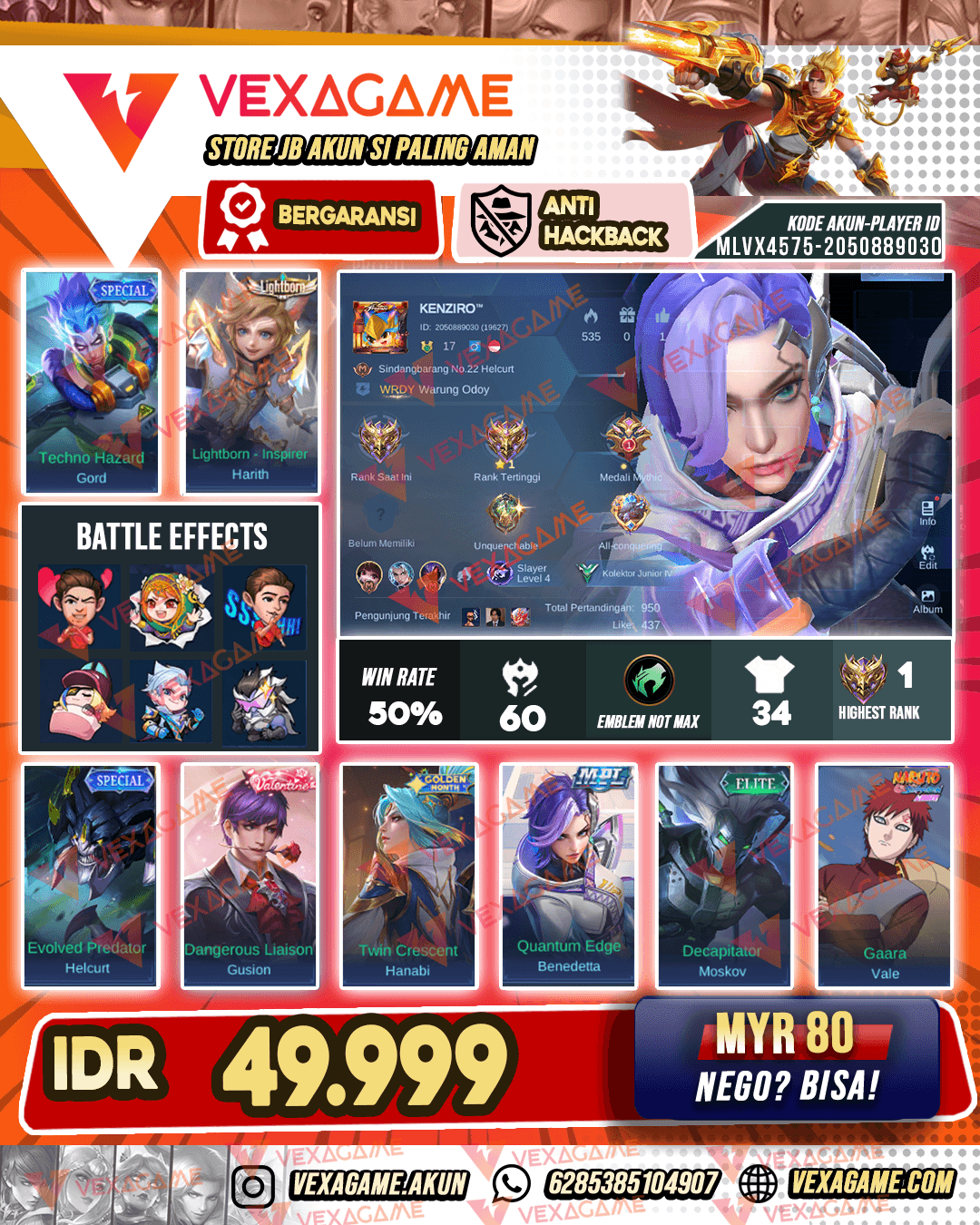 Akun Murah Hero lumayan