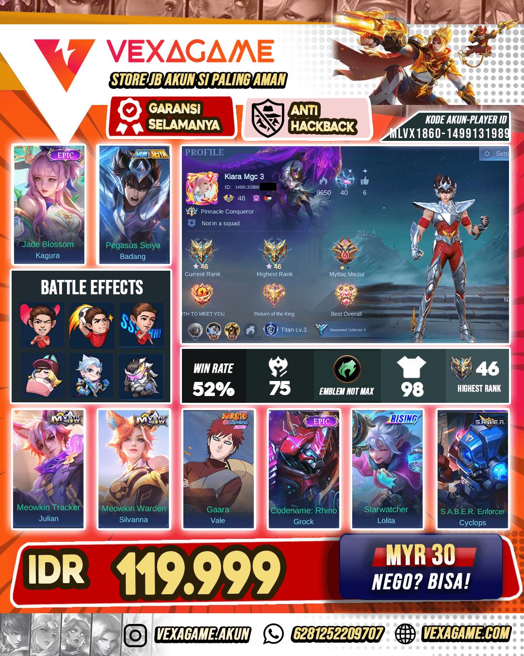 Kagura Epic X Badang Saint Seiye