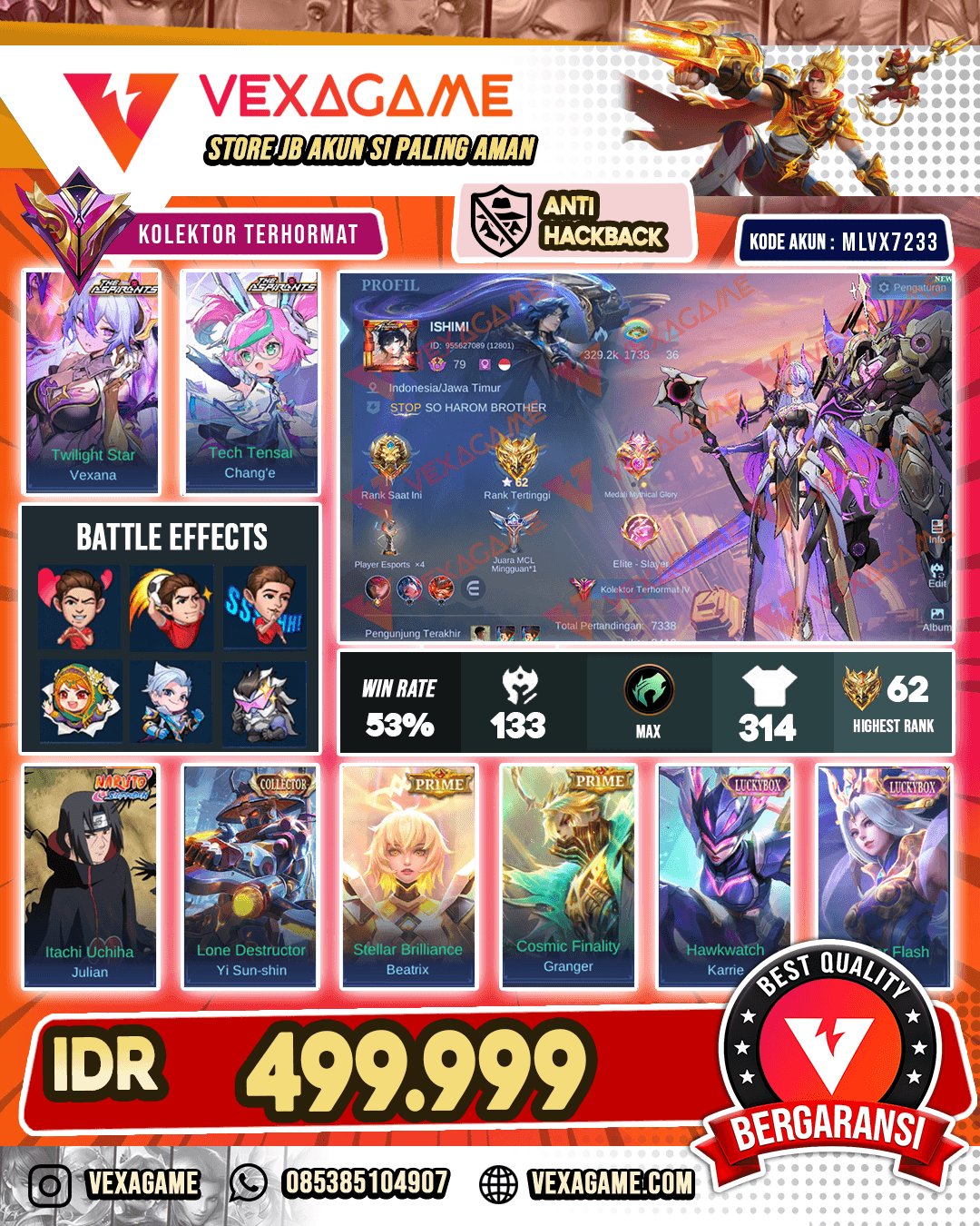Vexana Aspirants X Change Aspirants X Julian Itachi X YSS Collector