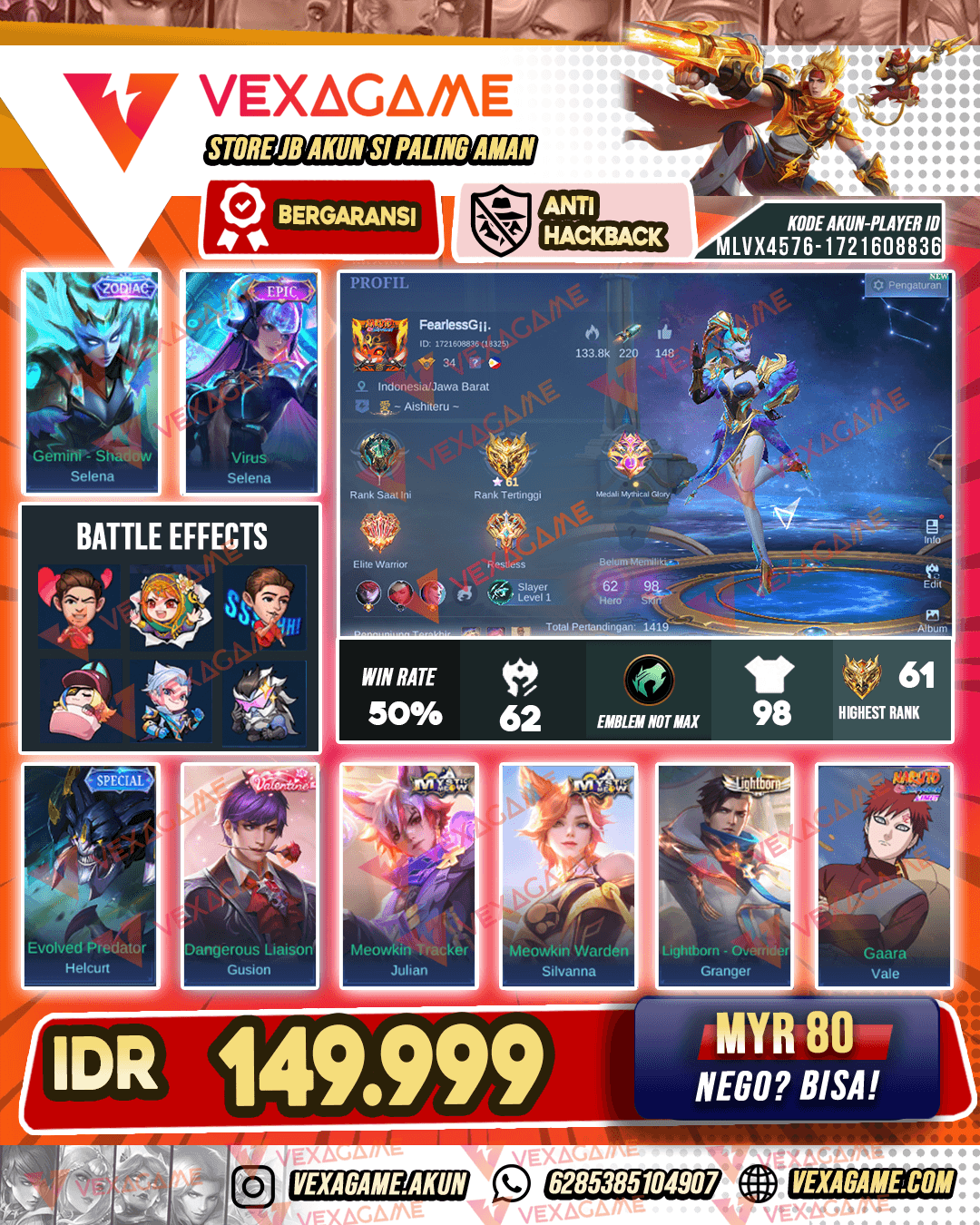 Selena Zodiac X Epic