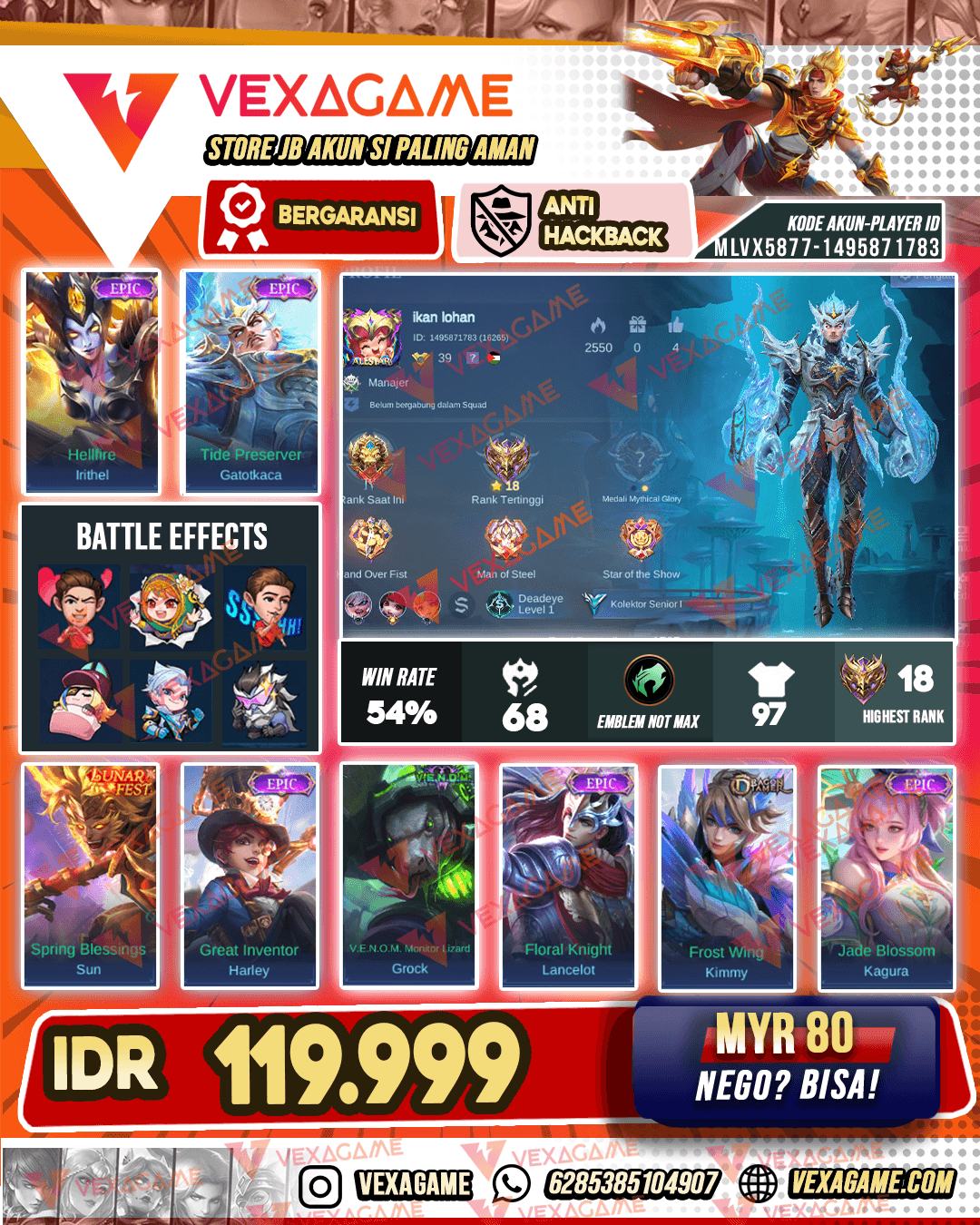 Gatotkaca Epic | Irithel Epic