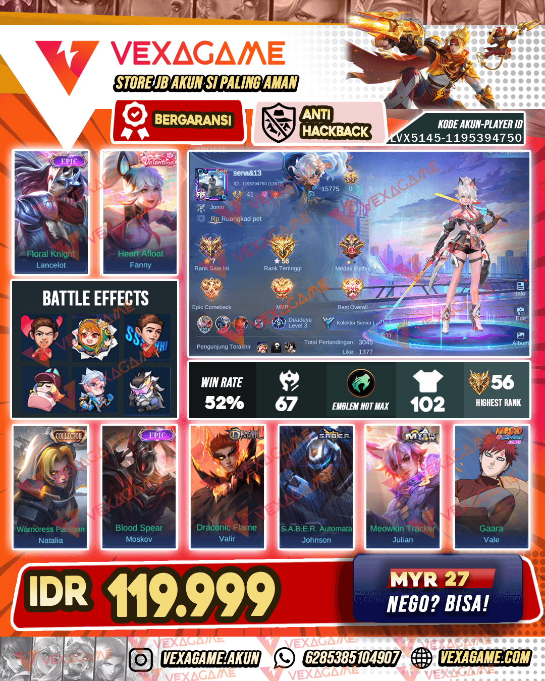 Fanny Valentine | Lancelot Epic
