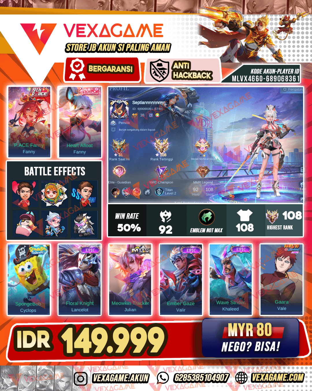 Fanny Valentine Ex Immortal
