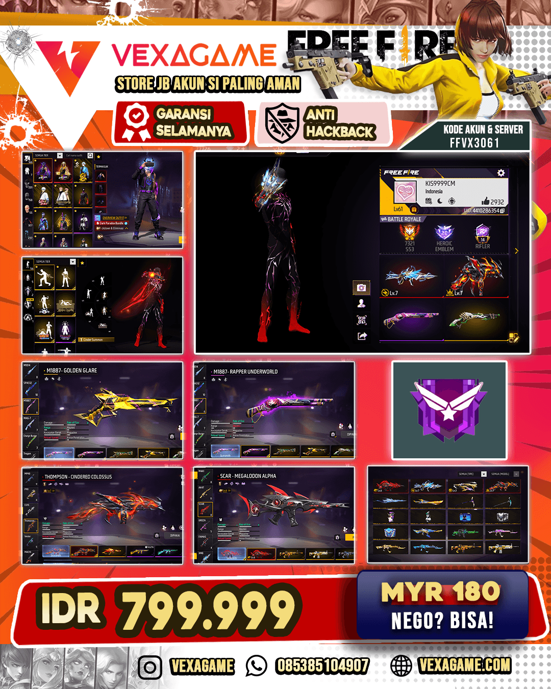 Void ON | Bundle Paradox 2 Rasa | Anim Medkit | Anim Look Changer | Anim Lompat Jendela & Jatuh | Nyeker ON | 4 EVO 2 MAX | 1 OTW MAX | SG Dua 4 Rasa | SG Rapper, Lumut, Golden, Terompet