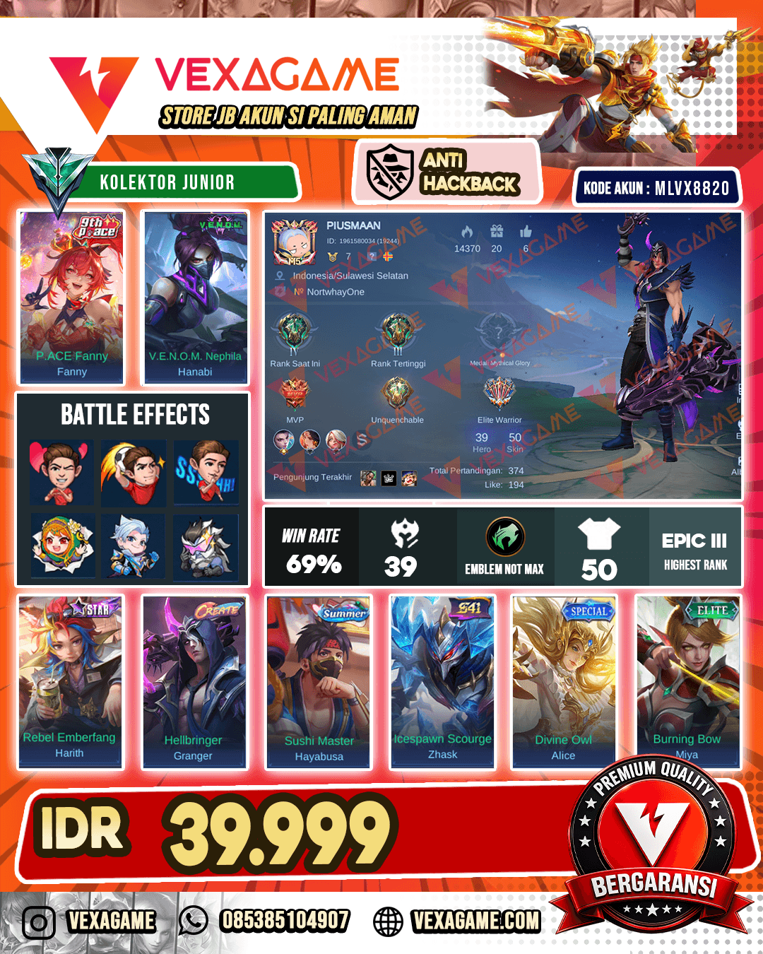 Akun Murah Harga Pelajar