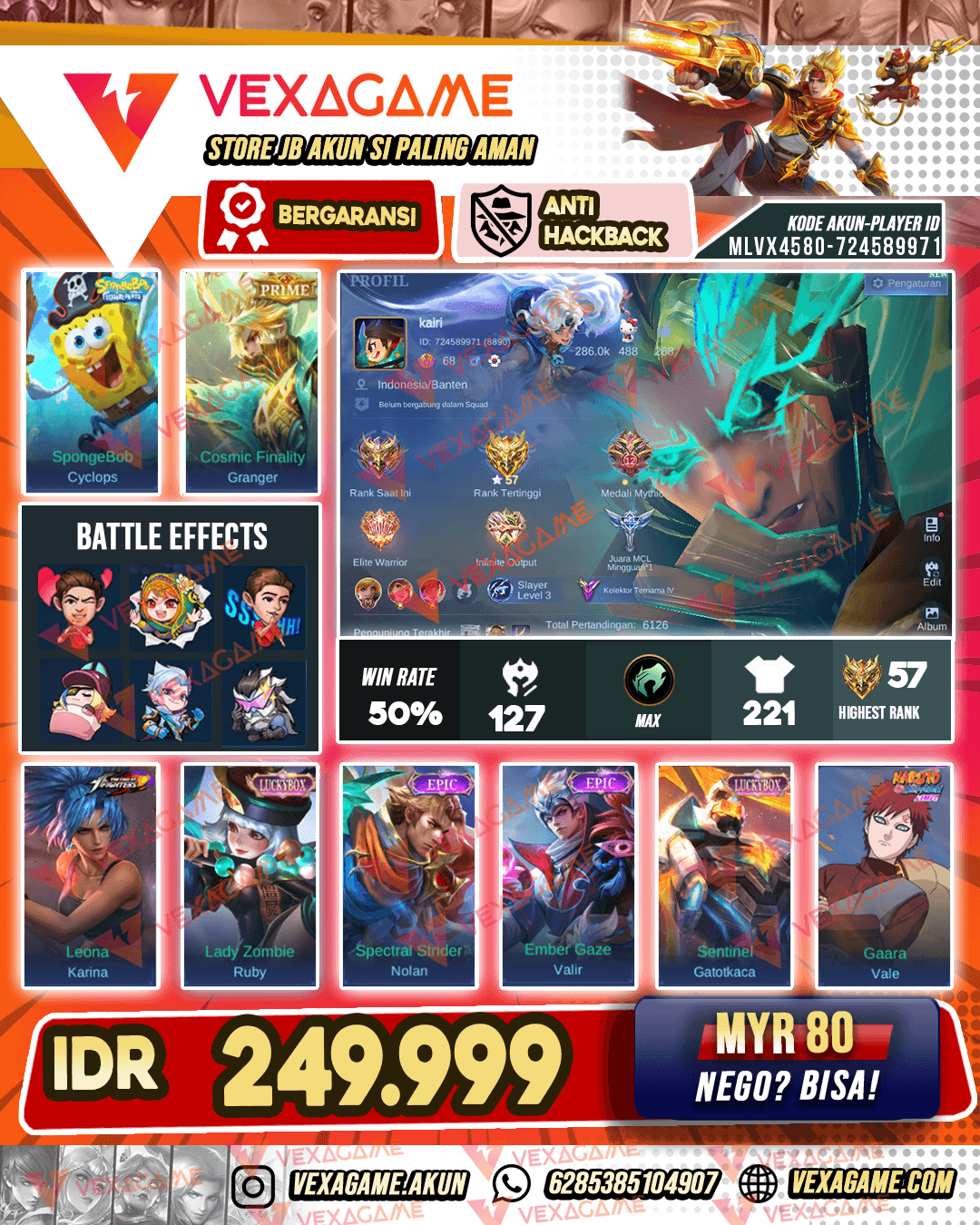 Granger Prime | 2 Luckybox | ALL MAX