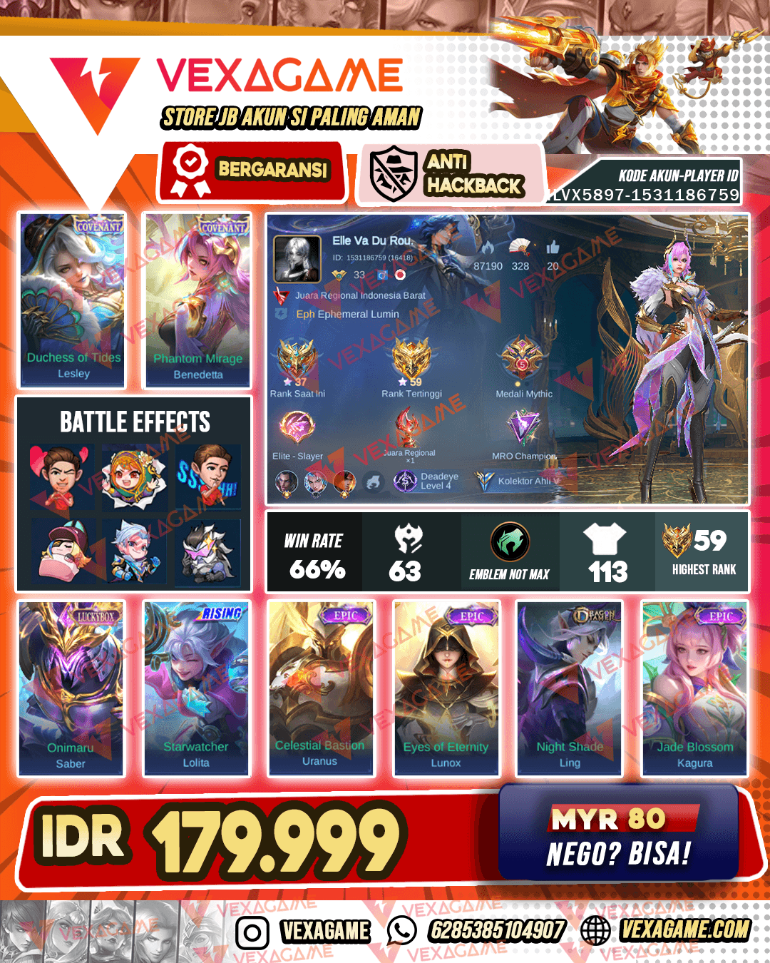 Benedetta Covenant | Lesley Covenant | Saber Luckybox