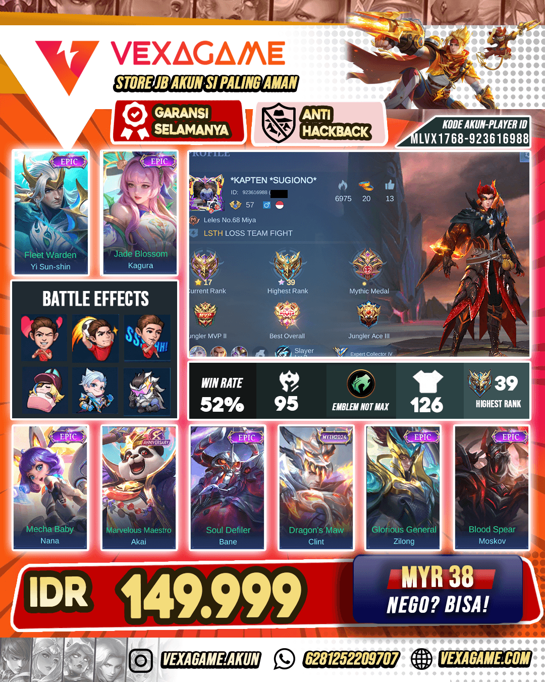 Yi Shun Shin Epic X Kagura Epic X Moskov Epic