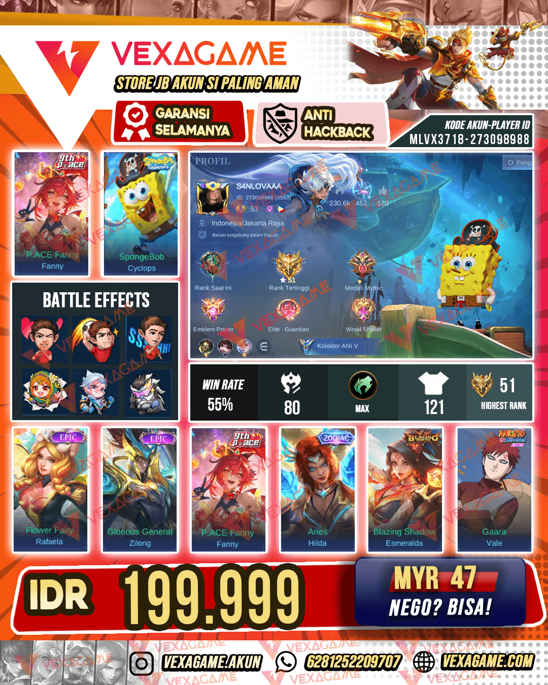 Fanny P ACE X Cyclops Spongebob | Emblem MAX