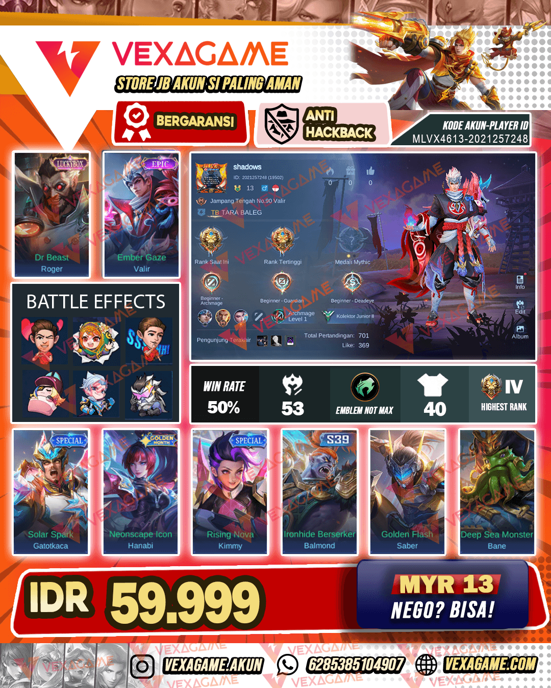 Akun Murah Harga Pelajar