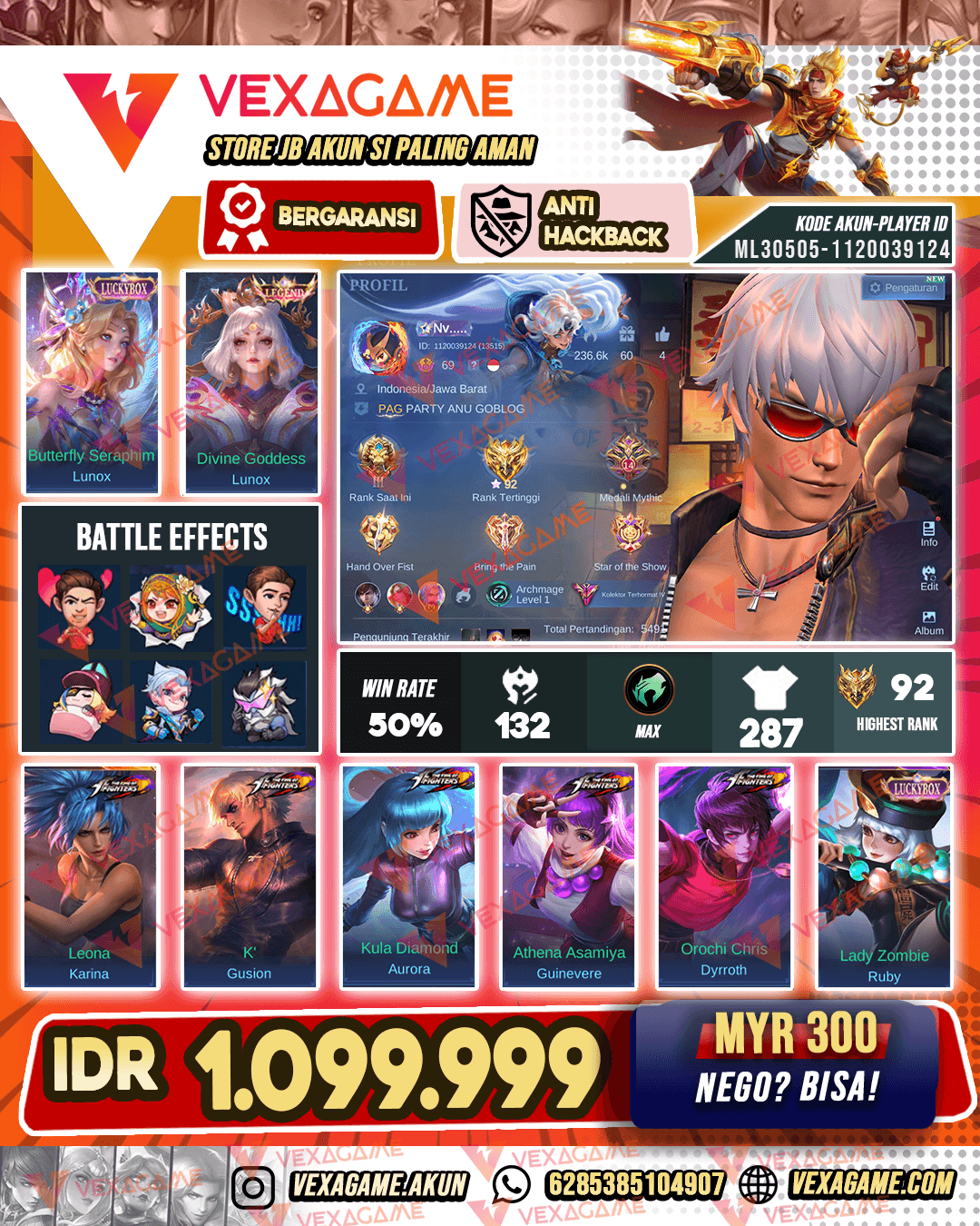 Lunox Legend | 5 KOF | 8 Luckybox