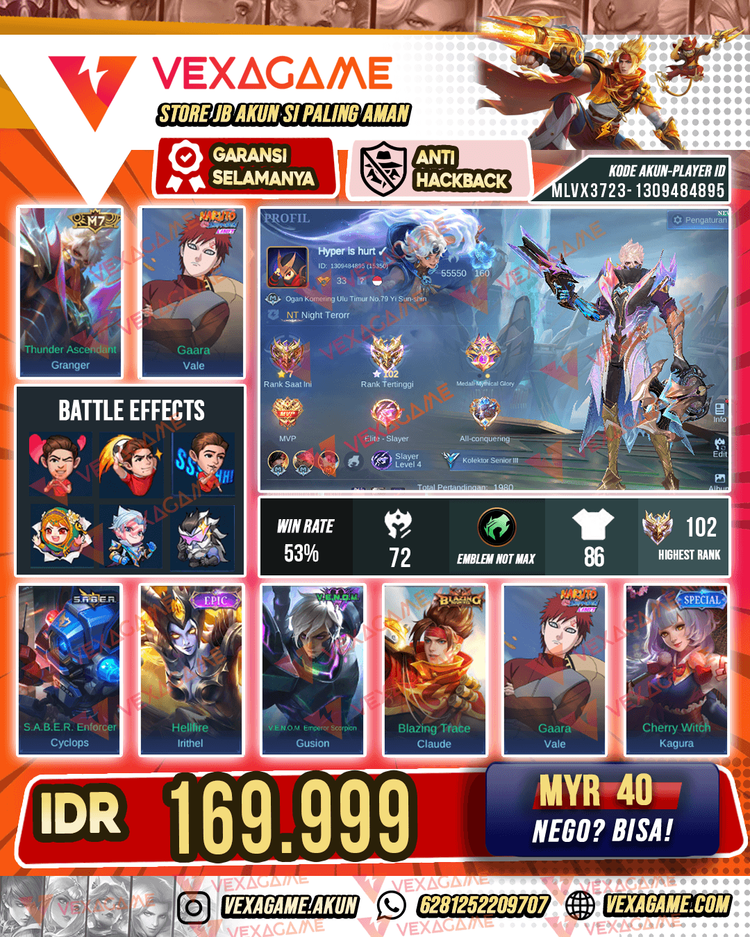 Granger M7 X Vale Gaara | Ex Immortal