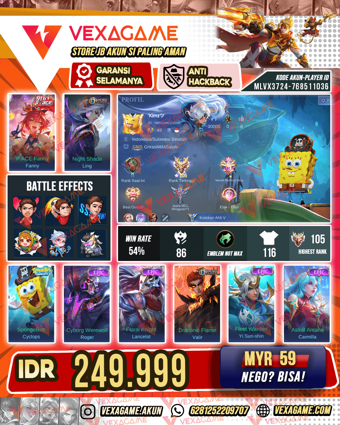 Fanny P ACE X Ling Dragon Tamer | Ex Immortal