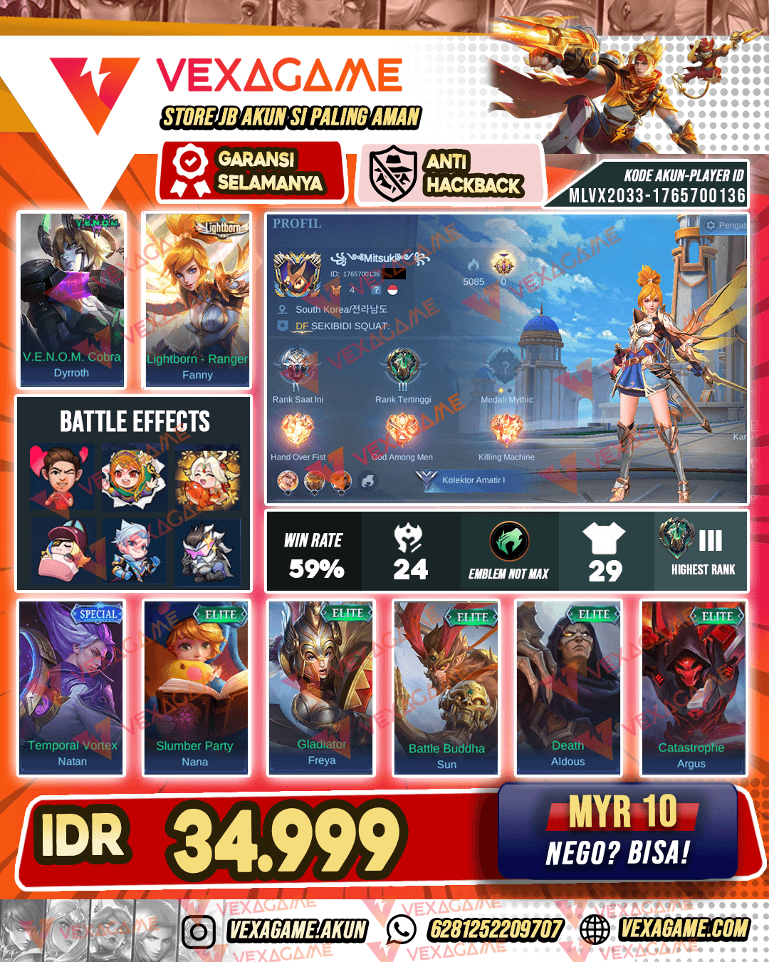 Akun Murah Banget