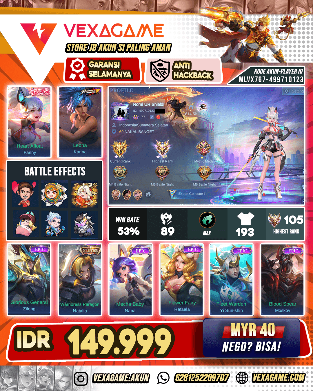 Fanny Valentine Ex Immo