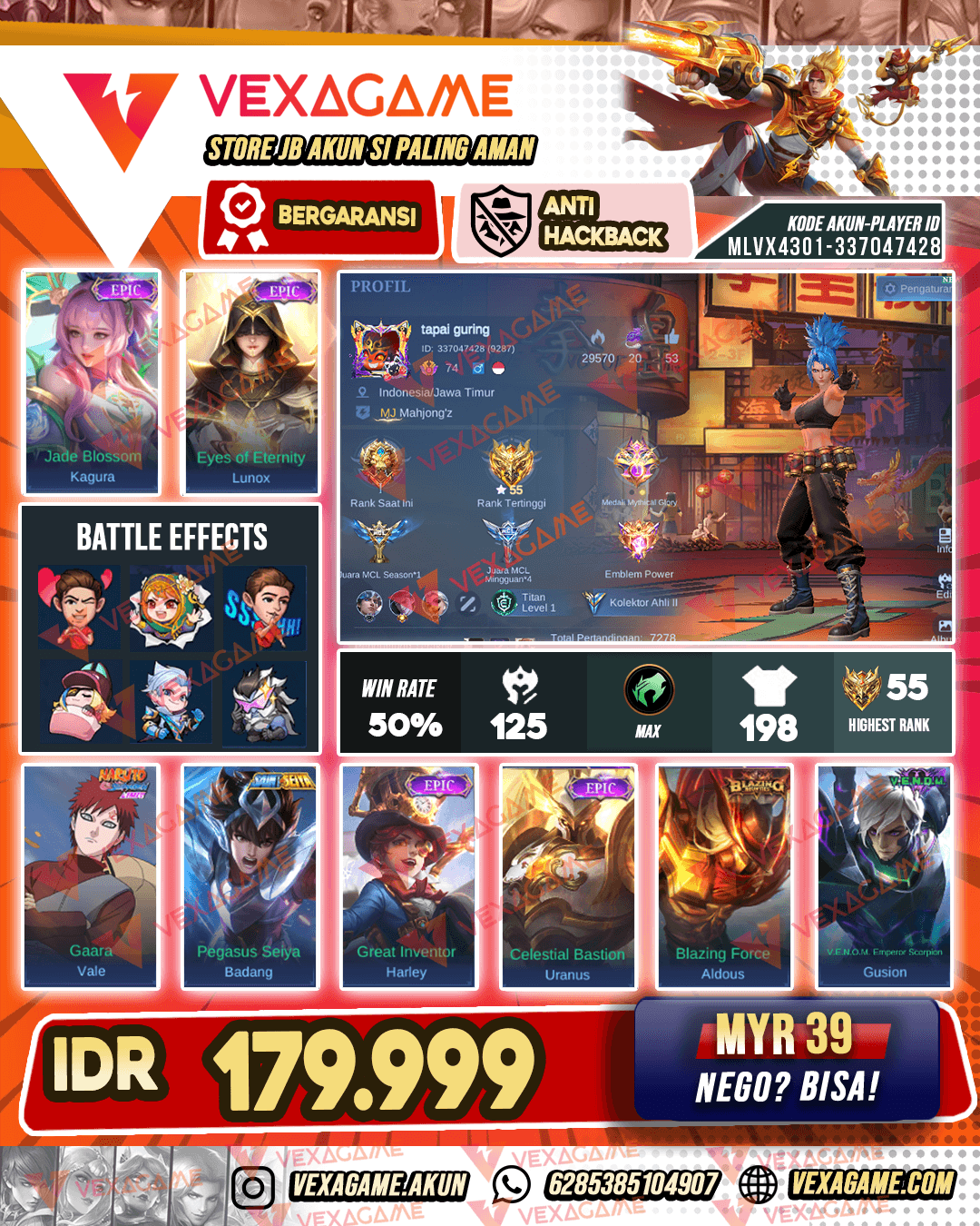 Kagura Epic X Lunox Epic | Emblem MAX