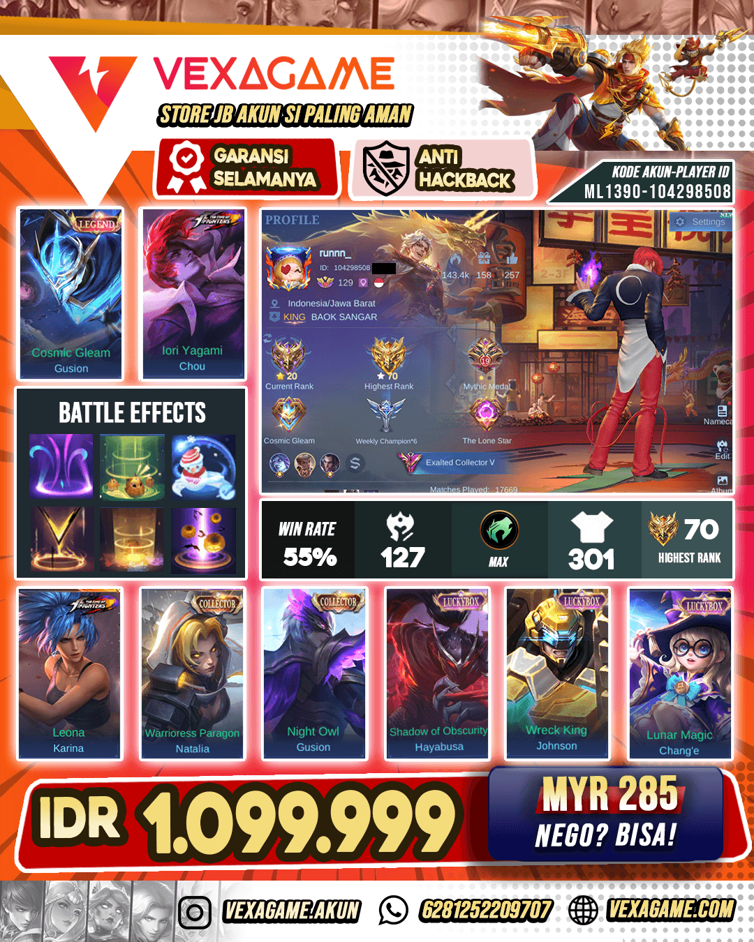 Chou KoF X Gusion Collector