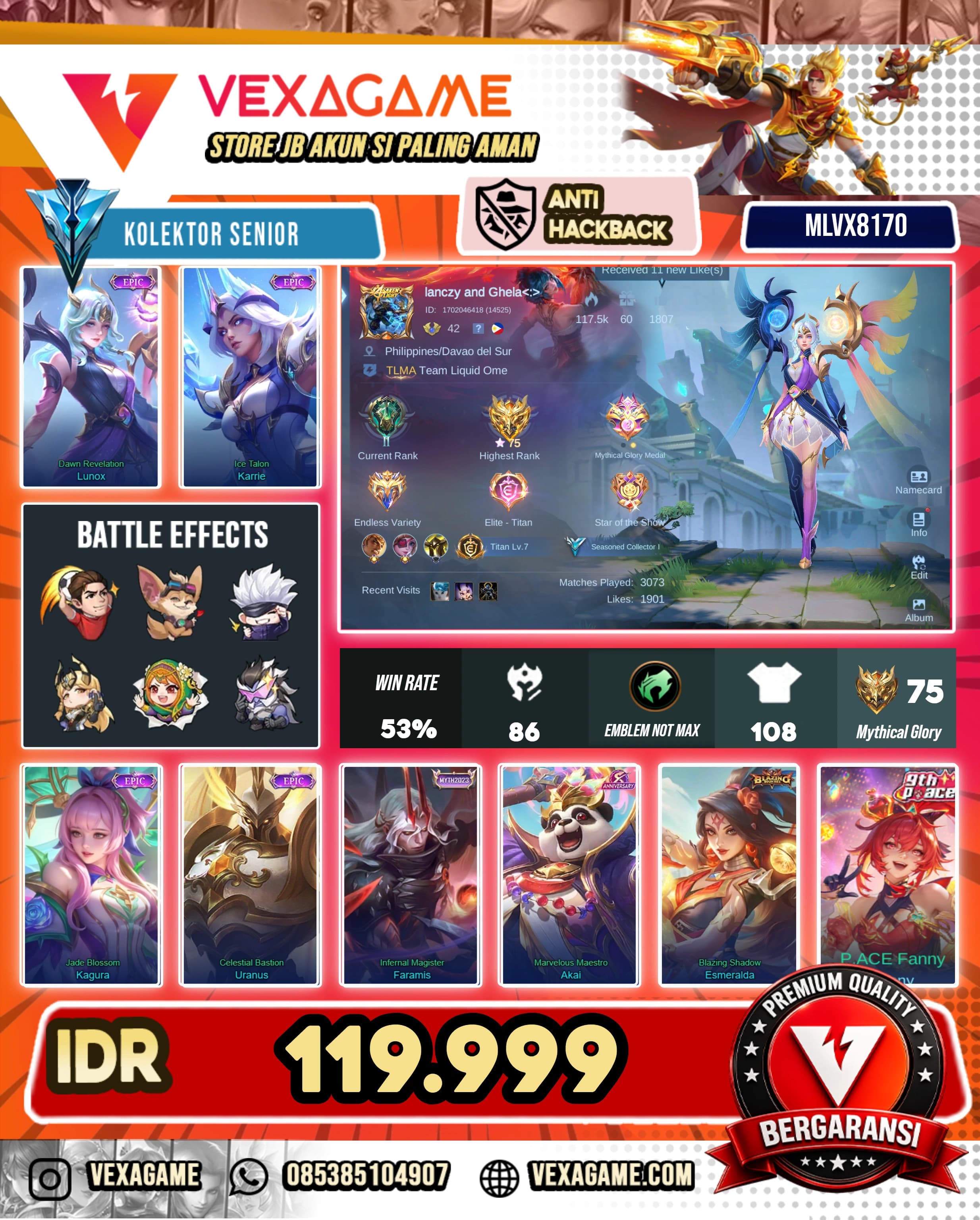 Lunox Epic X Karrie Epic