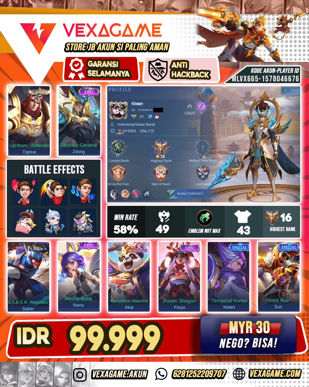 Zilong Epic X Freya Epic