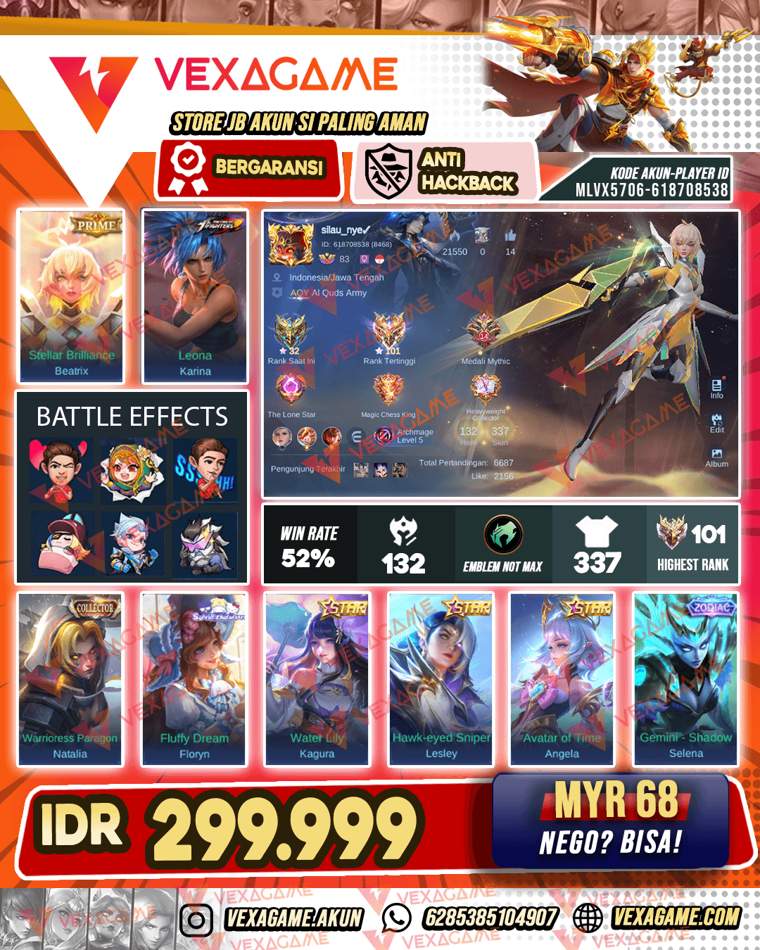 Beatrix Prime | 3 Annual Star | Ex Immo