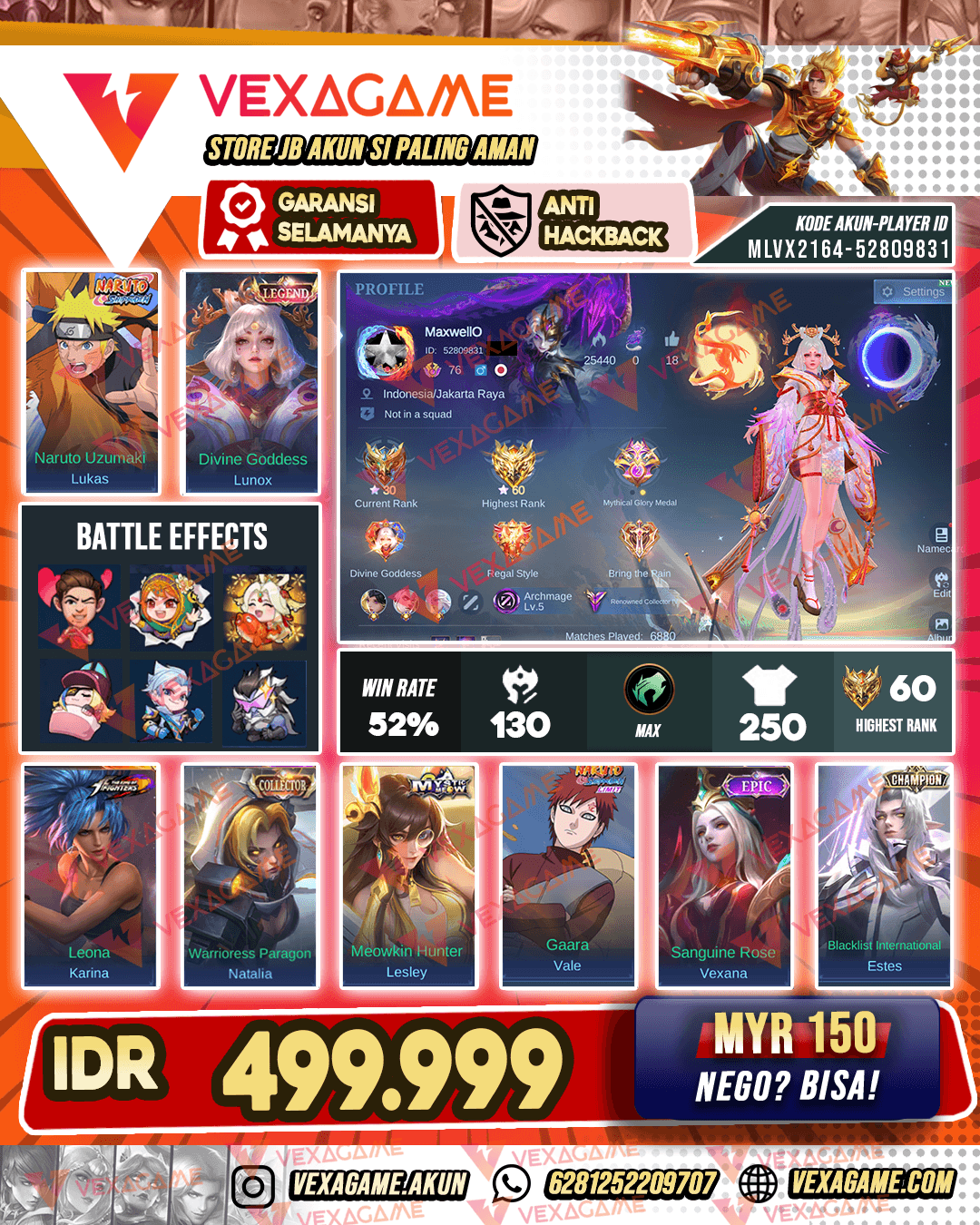 Lunox Legend | Lukas Naruto