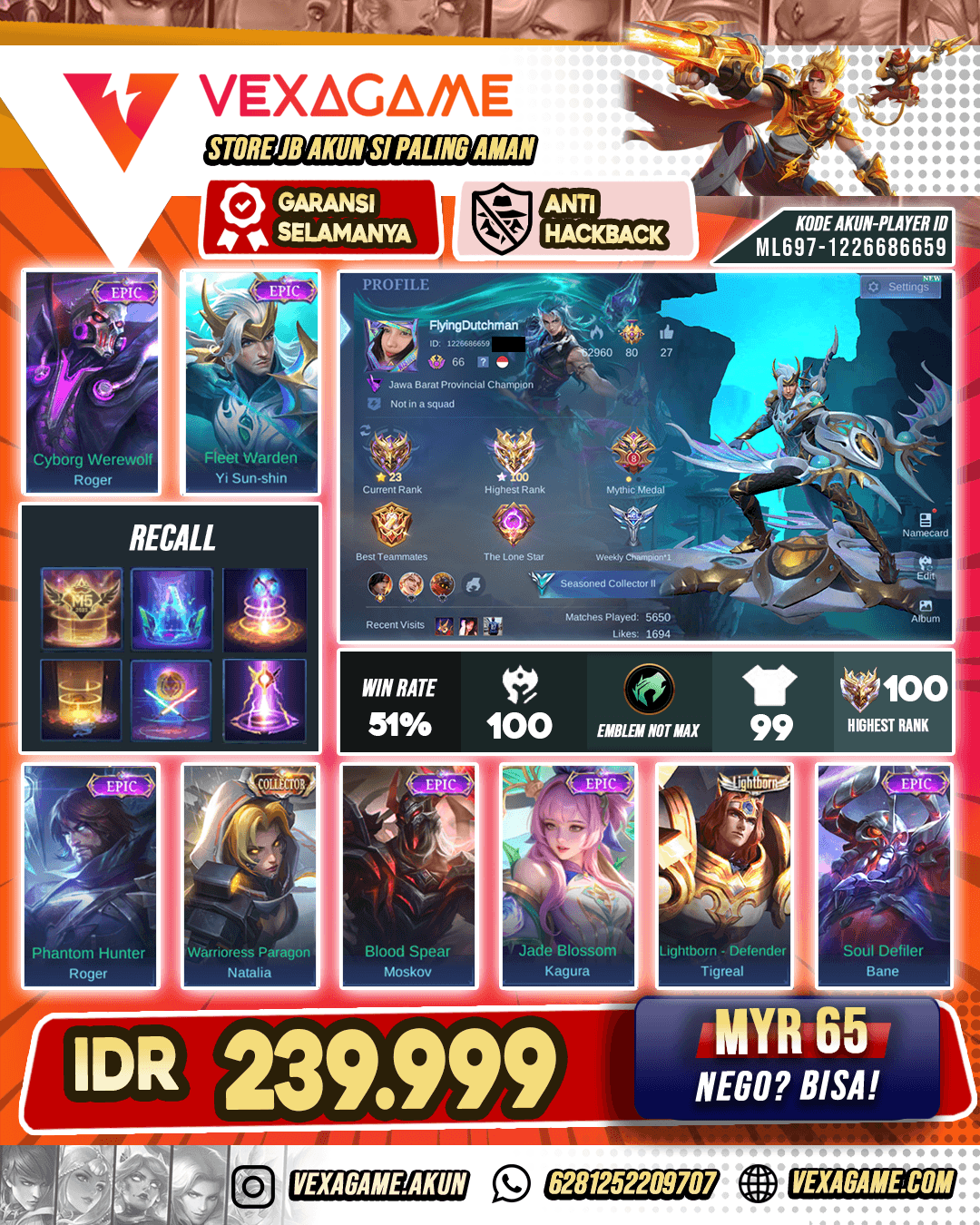 Akun High Tier