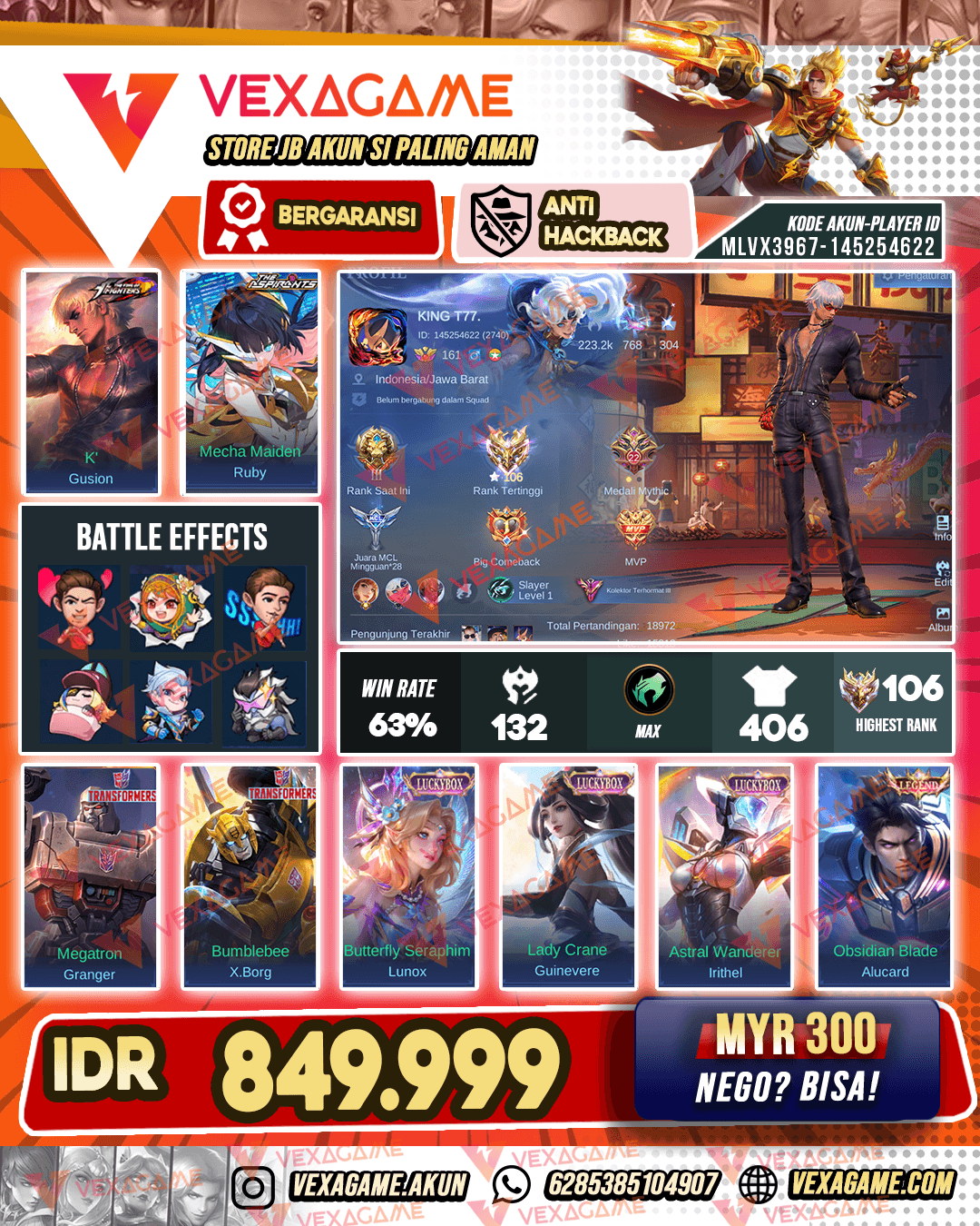 1 Legend | 3 Transformer | 2 KOF | Tas Tas ON