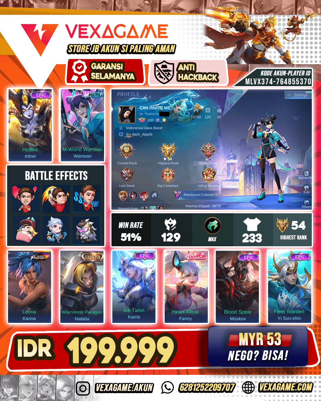Wanwan Mworld Murah
