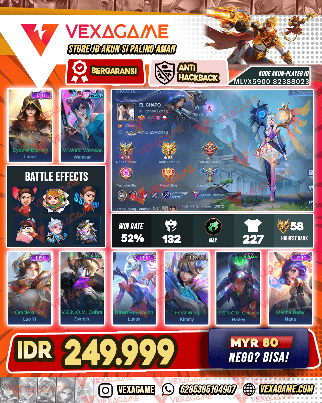Lunox Epic | WanWan Mworld | Emblem & Hero MAX