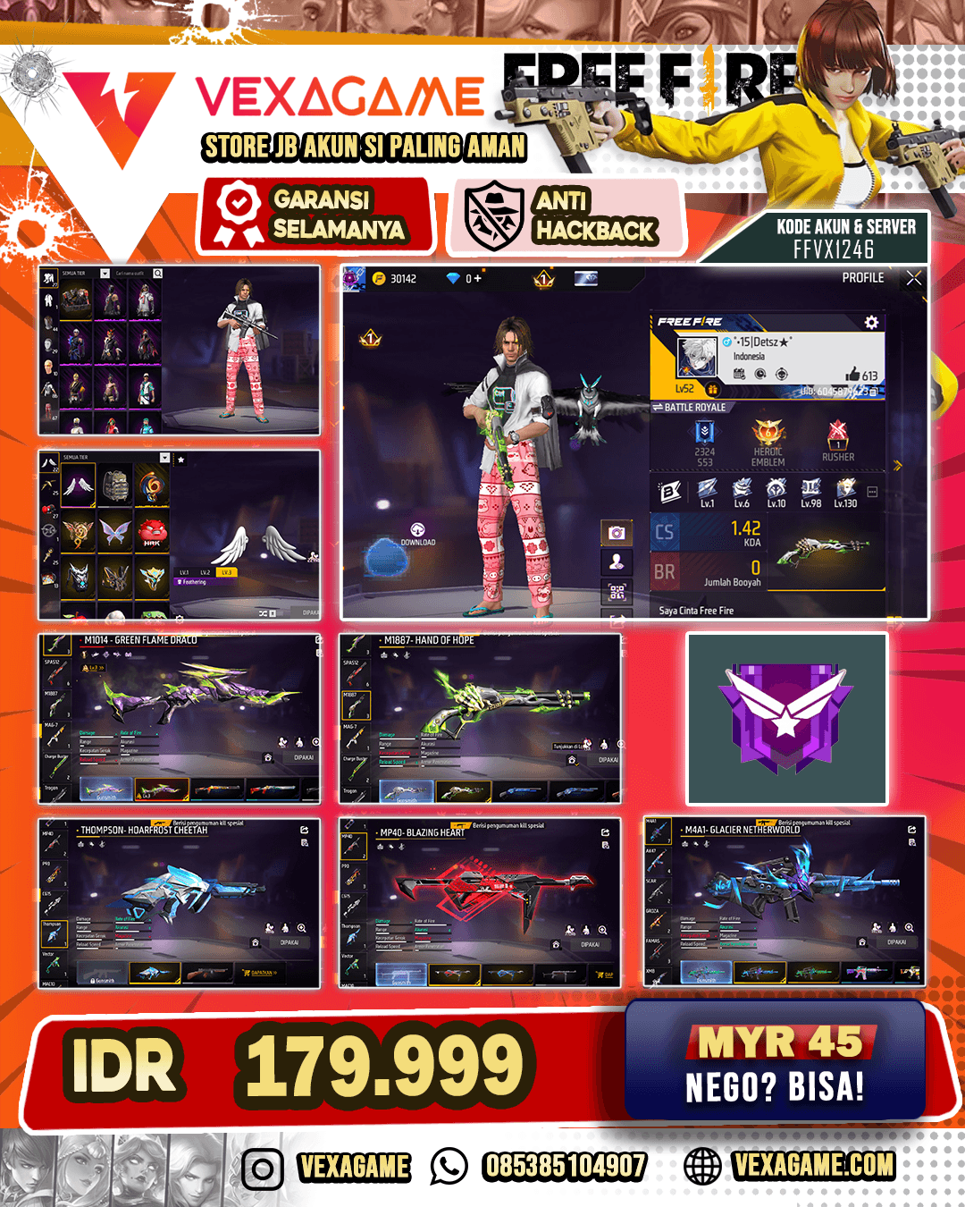 SG lumut + SG Panjang | Vault TW 100