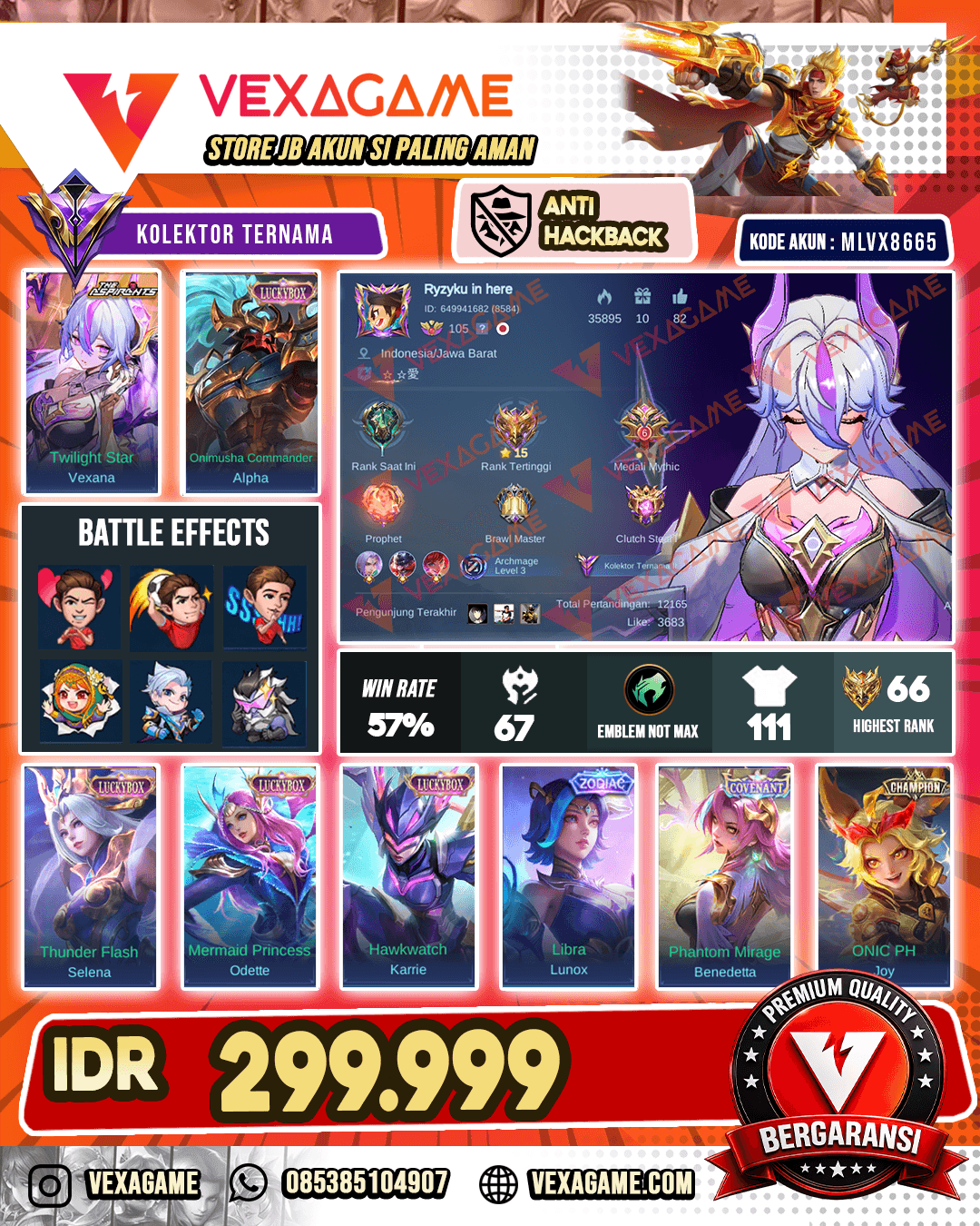 Vexana Asphirant | 4 Luckybox