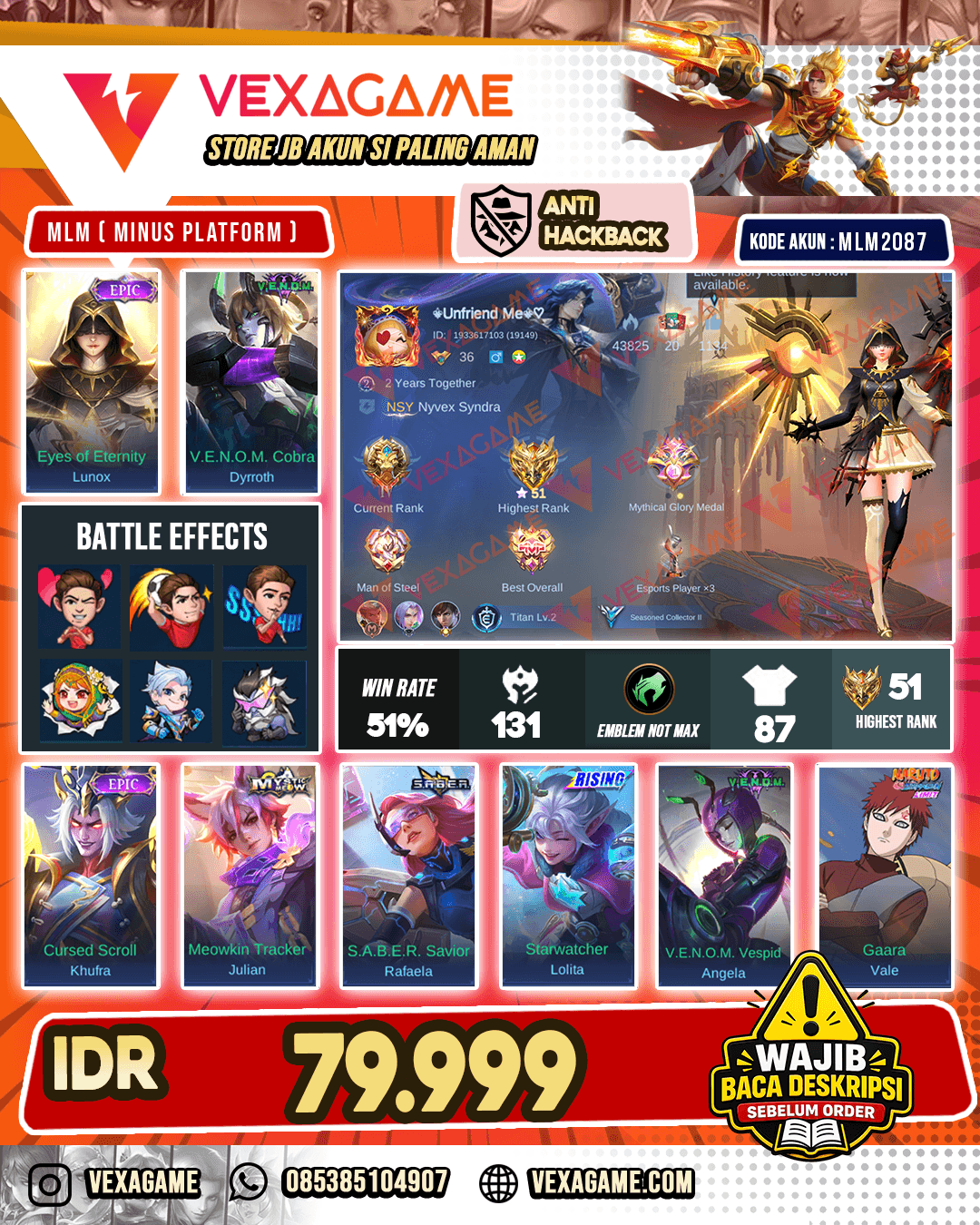 Lunox Epic | Dyrroth Venom