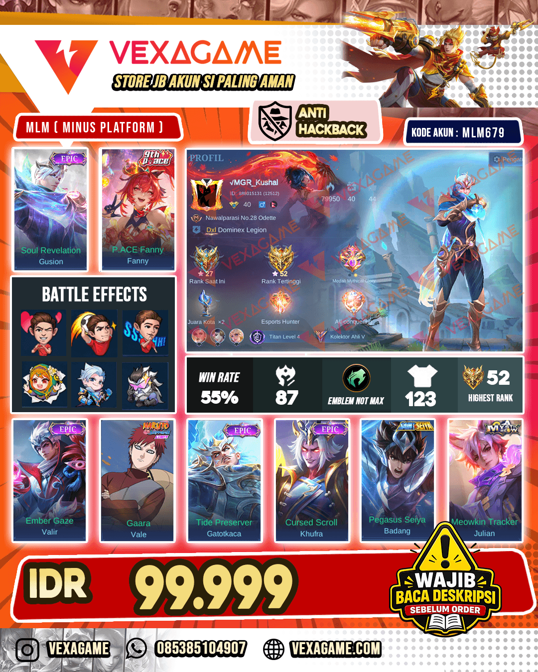 Gusion Epic | Fanny Pace