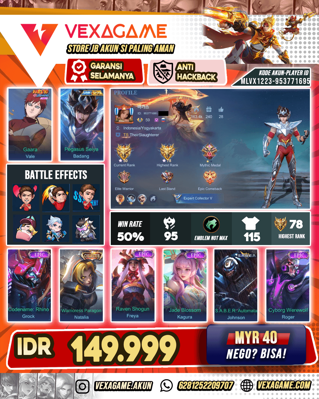 Badang Saint Seiye Murah
