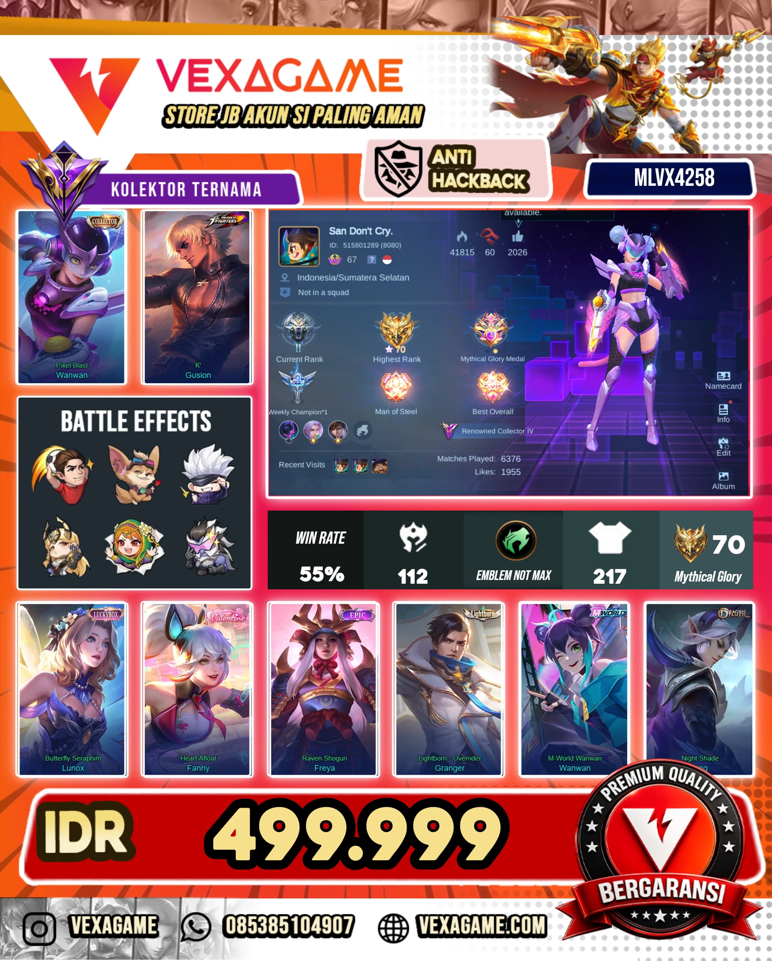 WanWan Colector | Gusion KOF