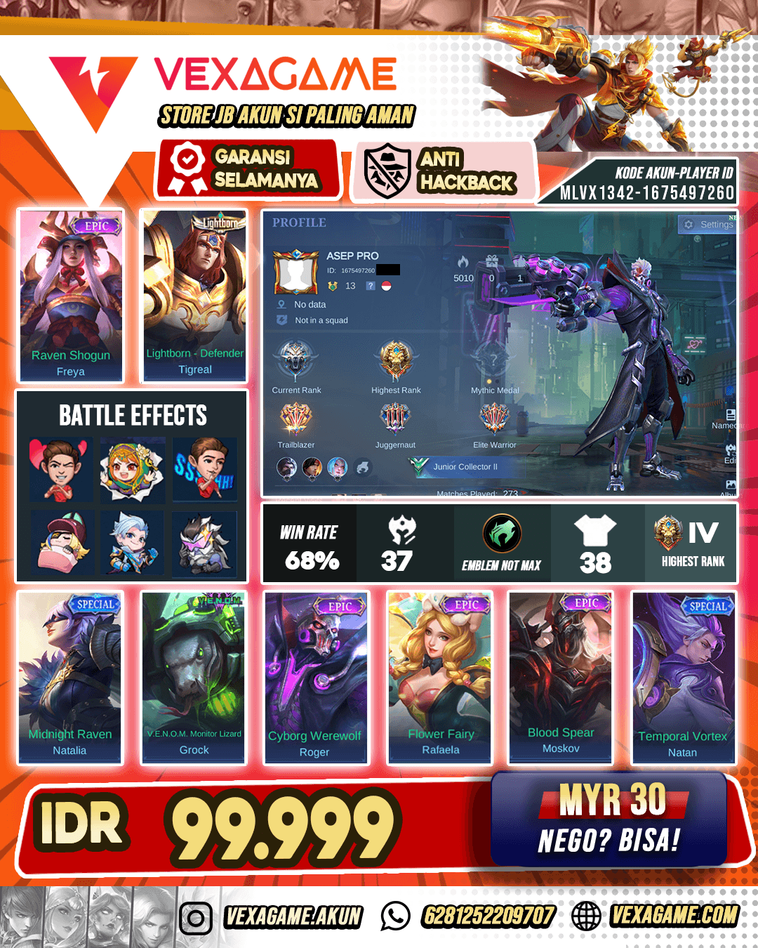 Roger Epic Murah