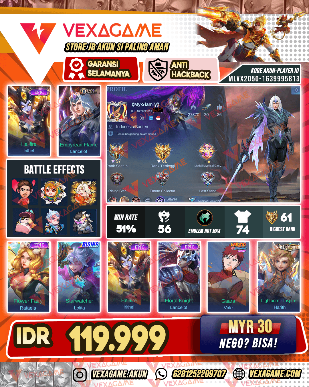 Irithel Epic X Lancelot Dragon Tamer X Harith Lightbron