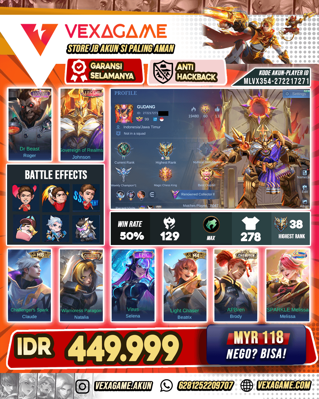 Jhonson Legend Murah