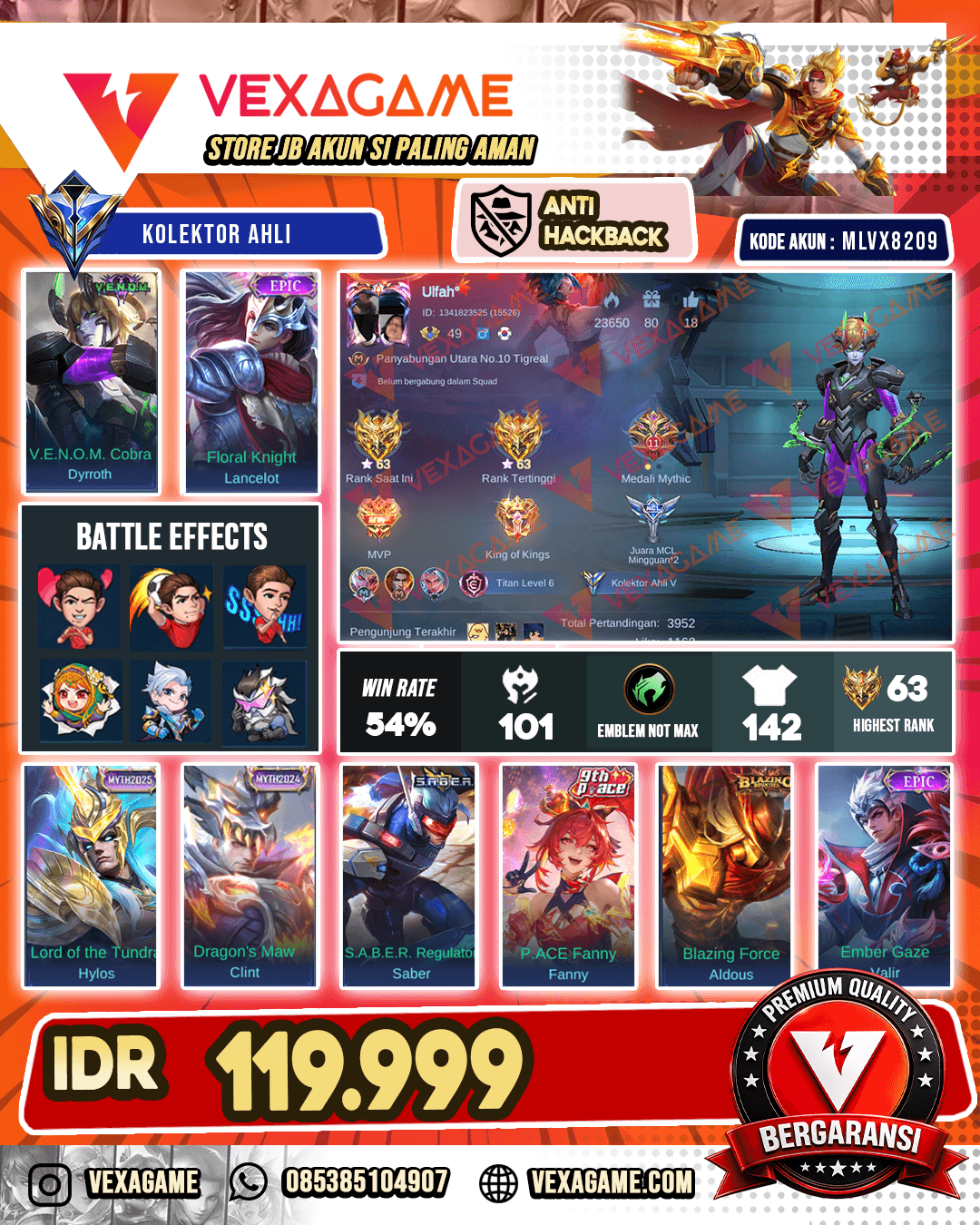 Dyroth Venom X Lancelot Epic